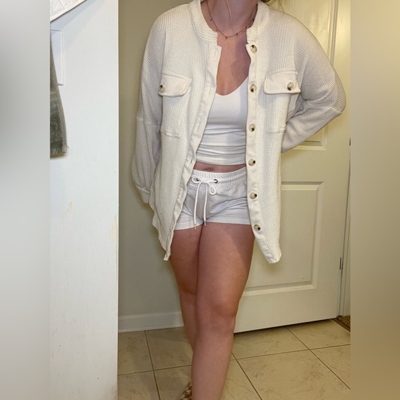 Cream waffle-knit - Picture 9 of 13